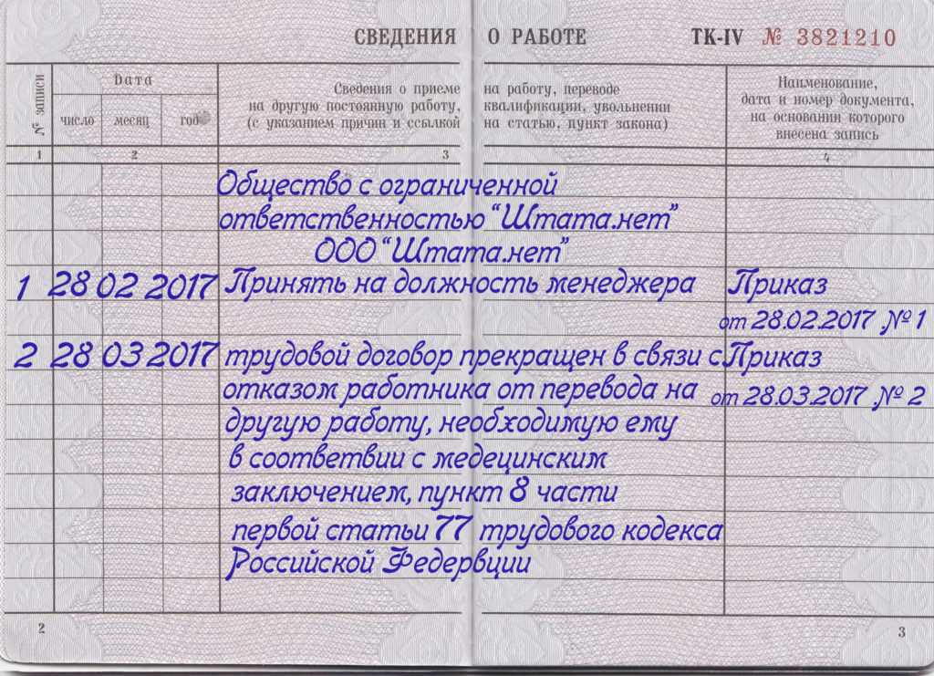 Уволен в тк. Увольнение по соглашению сторон запись в трудовой. Запись в трудовой об увольнении по СОГ. Запись в трудовой книжке по соглашению сторон 2021. Запись в трудовую увольнение по соглашению сторон образец 2021.