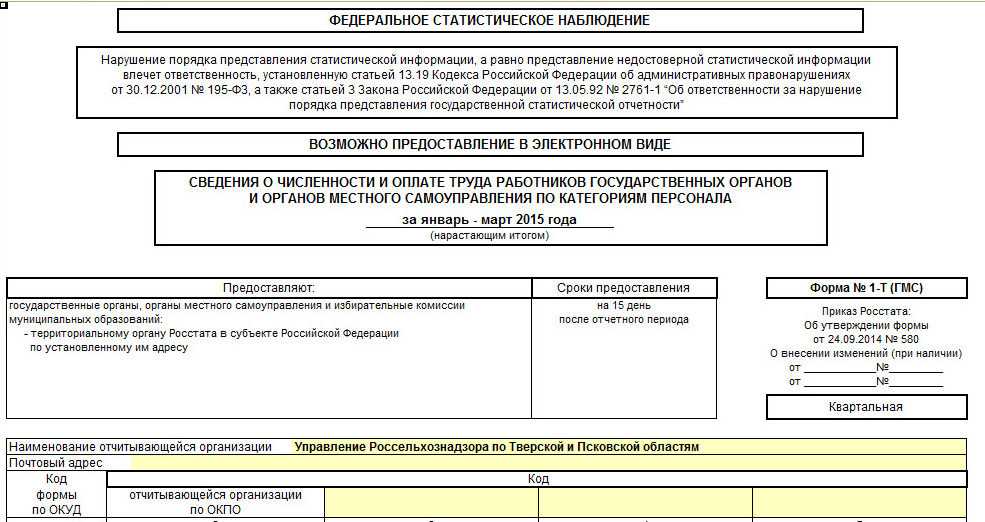 Отчет 12 ф статистика образец заполнения